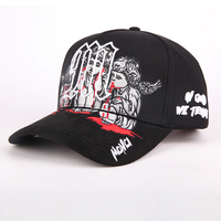 Gorra de Béisbol Personalizada de Alta Calidad con Bordado 3D de Algodón para Hombre Visera Curva 5 Paneles Deportiva