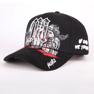 Бейсболка мужская из хлопка с 3D вышивкой, с изогнутыми полями, <span class=keywords><strong>5</strong></span> панелей - Product Image 2