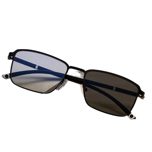 Lunettes photochromiques anti-lumière bleue, lunettes rectangulaires sans ordonnance, verres transparents, <span class=keywords><strong>filtre</strong></span> UV pour jeux informatiques pour hommes - Product Image 1