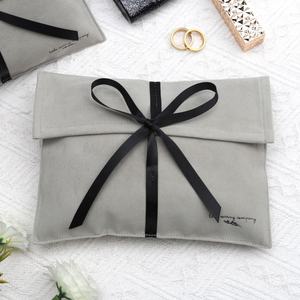 Sac enveloppe en faux daim imprimé logo personnalisé <span class=keywords><strong>pochette</strong></span> d'emballage de voyage pour <span class=keywords><strong>costume</strong></span> de vêtements enveloppe de luxe sac à poussière en velours - Product Image 5