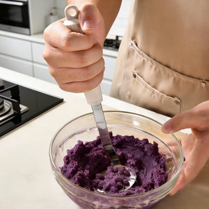 Ensemble d'écraseurs à pommes de terre en acier inoxydable, 3 pièces avec poignée en silicone, ustensile de cuisine pour écraser les légumes - Product Image 3
