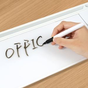 Desktop Whiteboard Dry Erase Glass Board Keyboard Wireless <b>Charger</b> Storage Notes Whiteboard for Office - Product Image 5