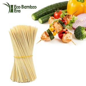 Brochetas de Bambú de Grado Alimenticio, Ecológicas, Desechables, Redondas, para Reuniones Familiares, Picnic, Kebab, Comida Callejera, Económicas - Product Image 1