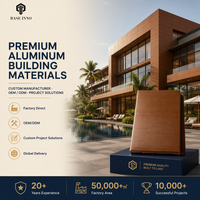 Panneaux de façade nervurés en aluminium pour revêtement de bâtiment, murs-rideaux ventilés en métal perforé fluorocouché, personnalisés OEM Inno 2026