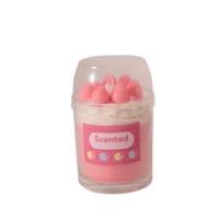 Pastelkleurige dessertbeker geurkaars handgemaakt gemengde was glazen pot huisdecoratie bruiloft cadeau groothandel aangepaste label