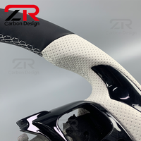Accessoires de voiture pour Lexus IS250 IS300 IS350 RC F NX LC500 RX GS, volant sport personnalisé en fibre de carbone et cuir véritable