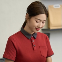 Vente en gros Hôtel Restaurant Serveur Traiteur Cuisine Pub Bar Personnel de travail Uniforme Serveur Serveuse Polo à manches courtes T-shirt