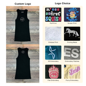 <span class=keywords><strong>Canotta</strong></span> sportiva Oversize in cotone di alta qualità per <span class=keywords><strong>uomo</strong></span> personalizzabile canottiera da palestra canottiera Design senza maniche traspirante - Product Image 4