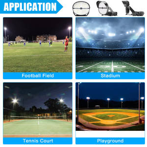 Luz Deportiva LED IP65 de 1200W/500W, Mástil Alto, 4Hx4V, Trunnion, Iluminación Comercial para Exteriores, para Estadios y Campos Deportivos, 120~480V - Product Image 6