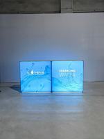 TianLang Aluminium-Leuchtkasten-Tisch LED-Werbetresen Faltbarer Messestand Tragbarer Branding-Stand mit CMYK-Druck