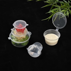 Contenants à sauce en plastique jetables <span class=keywords><strong>de</strong></span> petite taille, 0,5 oz, gobelet à soupe en PP avec couvercle scellé - Product Image 5