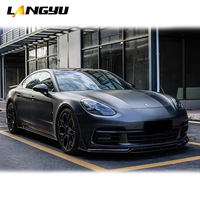 Langyu pièce de voiture en Fiber de carbone sèche lèvre avant diffuseur arrière jupe latérale becquet Bodykit pour Porsche Panamera 971 971.2 Kit de carrosserie
