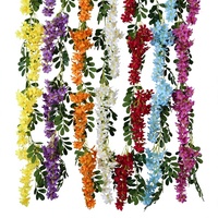 Wisteria Buatan Tangan, Untaian Bunga Wisteria Buatan, Untaian Bunga Gantung, Dekorasi Pernikahan untuk Hari Valentine
