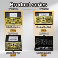 Jeu de matrices de taraudage à main métrique M3 professionnel Outil de filetage à gauche avec étui rigide OEM personnalisable pour un usage professionnel