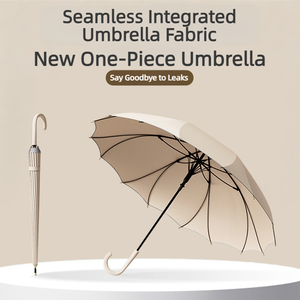 Parapluie OEM personnalisé avec logo, à ouverture automatique, poignée en J, bord festonné lotus, 16 baleines, pour femme, cadeau de marque - Product Image 2
