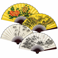 Éventail pliant de style chinois, 8 et 10 pouces, portable, pour hommes et femmes, style antique, éventail pliant vierge, vente en gros