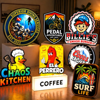 Boîte à lumière LED personnalisée, enseigne de garage personnalisée, enseigne lumineuse mince, boîte à lumière en acrylique illuminée