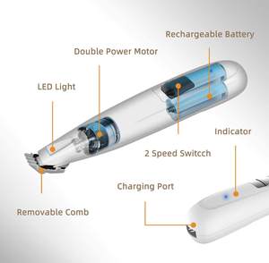 Pet grooming rimozione e di taglio della macchina a basso rumore rasoio elettrico per <span class=keywords><strong>cani</strong></span> e gatti - Product Image 4
