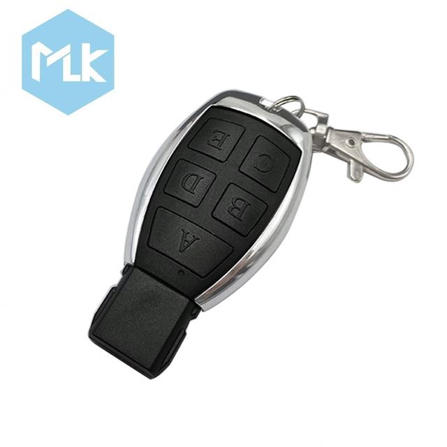 MLK 315/433 MHz Universal Electric Alarm Remote Control Wireless Remote Control Learning Durable Metal for Garage Door