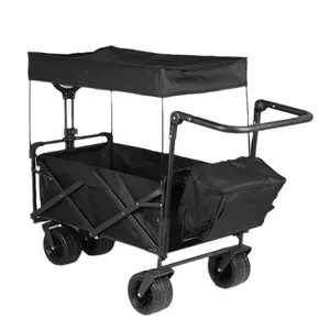 Chariot pliable robuste - Chariot utilitaire pliable avec roues universelles pour le camping et le jardin - Product Image 6