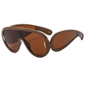 2025 Y2k <strong>Sunglasses</strong> Fashion Trendy Cute Plastic Funny <strong>Personalised</strong> Luxury Unisex Top One Piece Lens Oversized Shield <strong>Sunglasses</strong> - Product Image 2