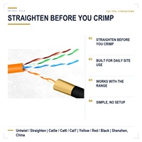 Alat Pelurus Kabel Dual Head untuk Kabel Jaringan Cat5e Cat6 Cat7 Twisted Pair, Grosir untuk Instalasi Jaringan