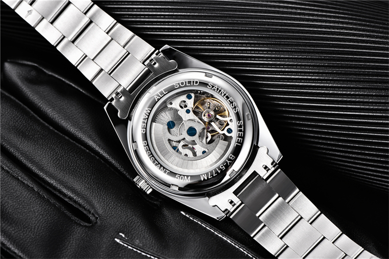 BENYAR 2022 New Stainless Steel Automatic Men Watches Top Brand Waterproof Luxury Men Mechanical Wristwatch Relogio Masculino