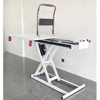 Plataforma Elevadora de Tijera Manual Hidráulica de Cuatro Ruedas para la Industria de la Construcción, Carretilla Elevadora de Acero, Plataforma de Almacenamiento