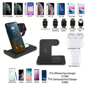 แท่นวางโทรศัพท์ 3 in 1 พร้อมที่ชาร์จไร้สายสำหรับ Xiaomi Samsung <span class=keywords><strong>iPhone</strong></span> 13 12 <span class=keywords><strong>11</strong></span> Pro Max Watch 15W แท่นชาร์จเร็วพร้อมที่วางโทรศัพท์ - Product Image 6