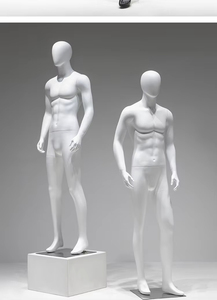 Mannequin <span class=keywords><strong>homme</strong></span> corps entier noir et blanc pour <span class=keywords><strong>magasin</strong></span> de vêtements, présentoir de costume masculin en position debout - Product Image 3