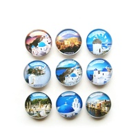 Offre Spéciale Personnalisé Souvenir Touristique Dôme Cristal Aimants de Réfrigérateur En Verre
