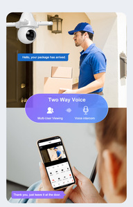 Mới đến thông minh Wifi ánh sáng bóng đèn CCTV Camera Home giám sát an ninh thiết bị không dây 3MP giám sát ứng dụng điều khiển từ xa - Product Image 4