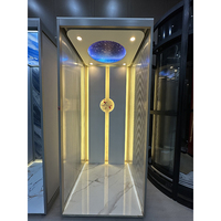 Cabine d'ascenseur en acier inoxydable 304 pour ascenseurs résidentiels hydrauliques et domestiques