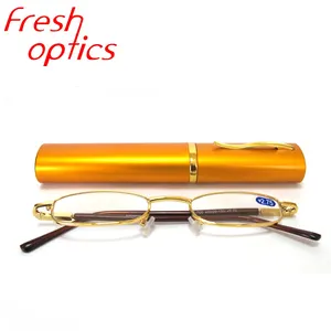 Klassische billige Stift Männer magnetische Lesebrille mit Fall Brillen fassungen aus China