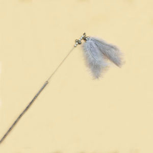 Fairy <span class=keywords><strong>Pet</strong></span> Interactive & Movement Spielzeug Cat Stick Glocken feder Long Rod Bite-Resistant Self-Fun Beruhigendes Katzen spielzeug - Product Image 5