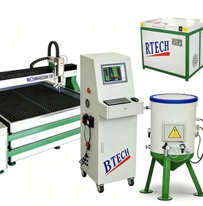 Machine de découpe à jet d'eau haute pression 4200 bars, 4x2m, CNC 3 axes, 37kW, 380V pour acier, marbre, céramique - Product Image 4