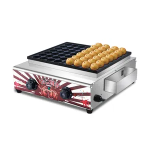 Takoyaki-sartén eléctrica japonesa para Hacer bolas de pescado, plancha antiadherente, máquina para hacer tortitas, 56 unidades