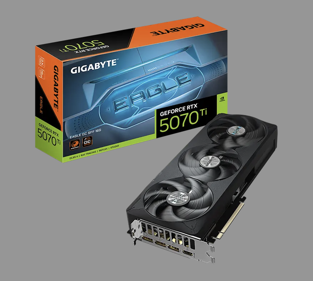 Gigabyte RTX 5070 Ti Gratic Card 8GB DDR Super Eagle Desktop AI Rendering Design Independent Display New Fan 256 Bit