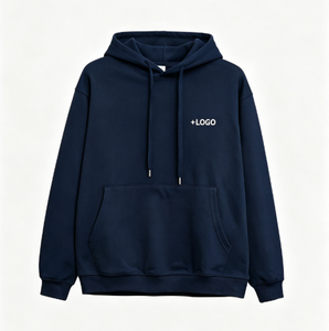 Sudadera con Capucha para Hombre, Corte Regular, Bolsillo Frontal, Cierre con Cordón, en Gris, Negro, Azul Marino y Marrón - Product Image 6