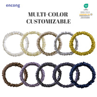 Scrunchies en satin de soie personnalisés avec logo pour femmes et filles, bandeaux élastiques géants surdimensionnés, accessoires de mode en gros