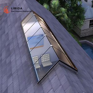 Profilo in alluminio Smart Led solare ventilazione lucernario grande elettrico apribile motorizzato vetro scorrevole piano lucernario - Product Image 6