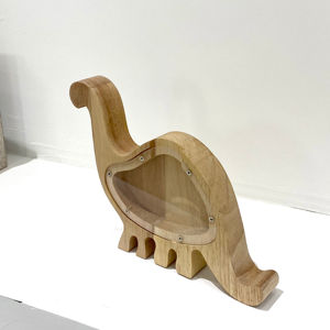 Tirelire en bois de haute qualité avec lettres de l'alphabet en acrylique pour enfants - Product Image 1