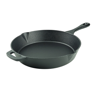 Sartén <span class=keywords><strong>de</strong></span> <span class=keywords><strong>Hierro</strong></span> Fundido Antiadherente, Estilo Americano, Segura, Ecológica y Duradera, <span class=keywords><strong>de</strong></span> 30 cm, Precurada para Cocina <span class=keywords><strong>de</strong></span> Gas, Inducción y Horno - Product Image 4