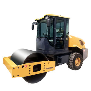 6-Tonnen-Einzylinder-Vibrationswalze mit Kabine, Hydraulischer Verdichter für Asphalt- und Straßenbau - Product Image 1