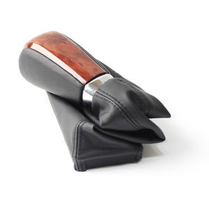 Cubierta de Palanca de Cambios para Toyota Land Cruiser, Material ABS, Estilo Cuero Negro, Repuesto - Product Image 5