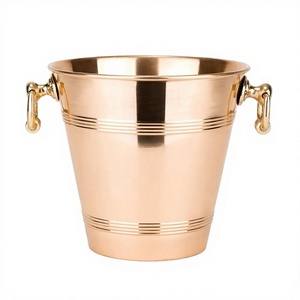 Antique <b>Copper</b> Plating Ice Bucket Elegant <b>Accessories</b> for Bar & <b>Home</b> Use - Product Image 1