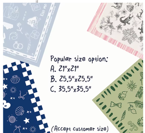 Bandana carré personnalisé imprimé numériquement pour hommes, femmes et filles, pour mariages et promotions - Product Image 4