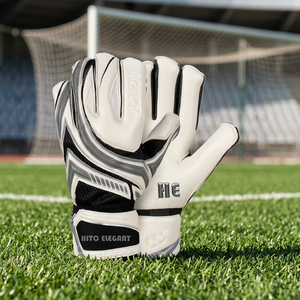 Gants de gardien de but de football en silicone haute densité Sangle amovible Impressions personnalisées pour adultes Gants de gardien de but à sublimation durable - Product Image 4