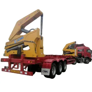 China Factory Price 3 Axles MQH37A 20ft Container Crane Side lifting and Trailer For Sale