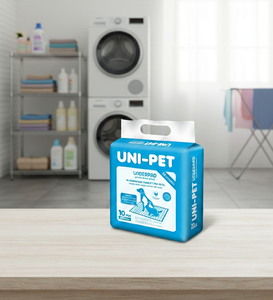 Las toallas desechables para mascotas Uni garantizan una comodidad duradera, resistentes a desgarros, higiénicas y seguras para mantener las áreas de vida limpias y frescas. - Product Image 1